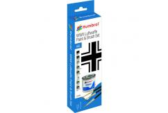 Humbrol Enamel Luftwaffe WWII Paint & Brush Set image