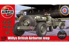 Airfix 1/76 Willys Jeep, Trailer & 6PDR Gun image