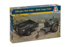 Italeri 1/35 M101 Cargo Trailer & 250 gal.s Tank Trailer image