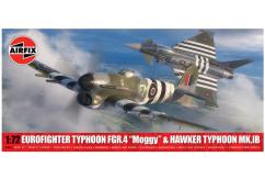Airfix 1/72 Eurofighter Typhoon FGR.4 "Moggy" & Hawker Typhoon Mk.IB - Twin Pack image