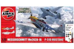 Airfix 1/72 Me262A-1A & P-51D Mustang 'Dogfight Double' Gift Set ~~NO PAINTS~~ image