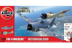 Airfix 1/72 F4F-4 Wildcat - Mitsubishi Zero 'Dogfight Doubles' Set image
