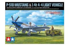 Tamiya 1/48 Mustang P-51D US NA and 1/4T Light Vehicle image
