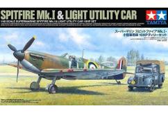 Tamiya 1/48 Spitfire Mk.I & Light Utility 10hp Car Set image