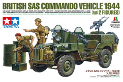 Tamiya 1/35 British SAS Commando Vehicle 1944 with Figures image