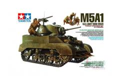 Tamiya 1/35 M5A1 with 4 figurines image