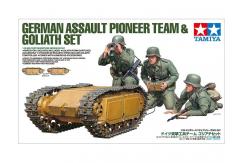 Tamiya 1/35 German Assault Pioneer Team & Goliath Set image