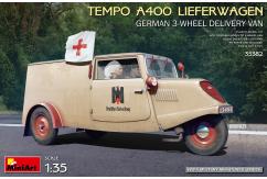 Miniart 1/35 Tempo A400 Lieferwagon German 3-Wheel Delivery Van image