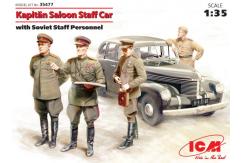 ICM 1/35 Kapitan Saloon Staff Car w/Soviet Crew image