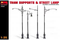 Miniart 1/35 Tram Supports & Street Lamp image