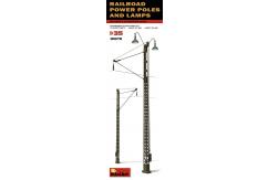 Miniart 1/35 Railroad Power Poles & Lamps image