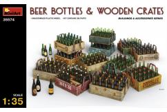 Miniart 1/35 Beer Bottles & Wooden Crates image