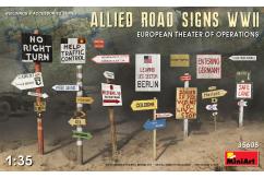 Miniart 1/35 Allied Road Signs WWII - European Theater of Operations image
