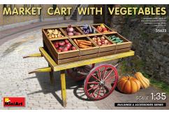 Miniart 1/35 Market Cart with Vegetables image