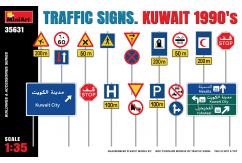 Miniart 1/35 Traffic Signs - Kuwait 1990s image