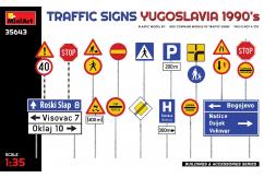 Miniart 1/35 Traffic Signs - Yugoslavia 1990s image