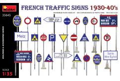 Miniart 1/35 Traffic Signs - French 1930-1940s image