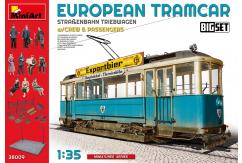 Miniart 1/35 European Tramcar with Crew & Passengers image