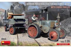 Miniart 1/35 German Tractor D8511 Mod. 1936 with Cargo Trailer image