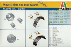Italeri 1/24 Wheels Rims and Mud Guards image