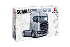 Italeri 1/24 Scania 770S 4x2 Normal Roof Grey Cab image