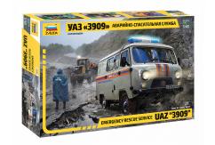 Zvezda 1/43 Emergency Rescue Service UAZ "3909" image