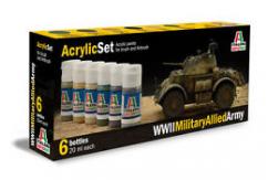 Italeri Military Allied Army Paint Set image