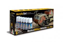 Italeri Acrylic Paint Set - Modern Military Vehicles U.S./Nato image