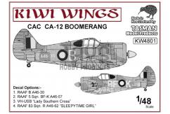 Tasman Models 1/48 CAC CA-12 Boomerang image