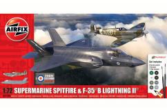 Airfix 1/72 Supermarine Spitfire & F-35 B Lightning II 'Then and Now' image