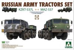 Takom 1/72 Russian Army Tractors KZKT & MAZ image