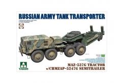 Takom 1/72 MAZ-537G Tractor with Chmzap Semi image