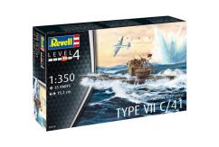 Revell 1/350 German U-Boat VII C/41 image