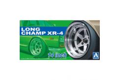 Aoshima 1/24 Rims & Tires - Long Champ XR-4 14" image