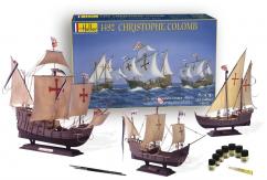 Heller 1/75 1492 Christophe Colomb - 3 Ship Model Set image