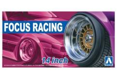 Aoshima 1/24 Rims & Tires - Focus Racing 14" image