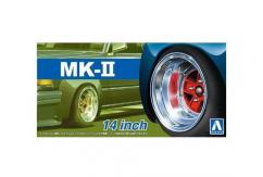 Aoshima 1/24 Rims & Tires - Mark II 14" image