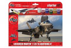 Airfix 1/72 Lockheed Martin F-35 B Lightning II Starter Set image