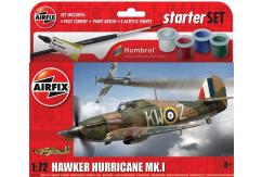 Airfix 1/72 Hawker Hurricane Mk.I - Starter Set ~~DAMAGED BOX~~ image