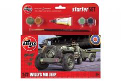 Airfix 1/72 Willys MB Jeep - Starter Set image