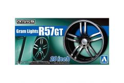 Aoshima 1/24 Rims & Tires - Gram Lights R57GT 20" image