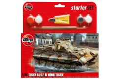Airfix 1/76 King Tiger Tank - Starter Set image