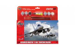 Airfix 1/72 Lockheed Martin F-16A Falcon - Starter Set image