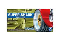 Aoshima 1/24 Rims & Tires - Super-Shark Short 14" image