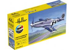 Heller 1/72 North American P-51 Mustang - Starter Kit image