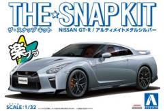 Aoshima 1/32 Nissan R35 GT-R Ultimate Metal Silver Snap Kit image