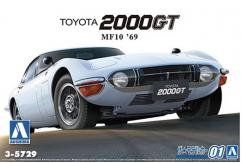 Aoshima 1/24 Toyota MF10 2000GT 1969 image