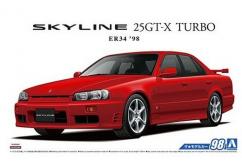 Aoshima 1/24 Nissan ER34 Skyline 25GT-X Turbo '98 image