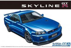 Aoshima 1/24 Nissan BNR34 Skyline R-34 GT-R V-Spec II image