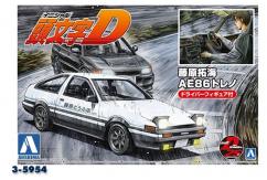 Aoshima 1/24 Takumi AE86 Trueno w/Figure Initial D image